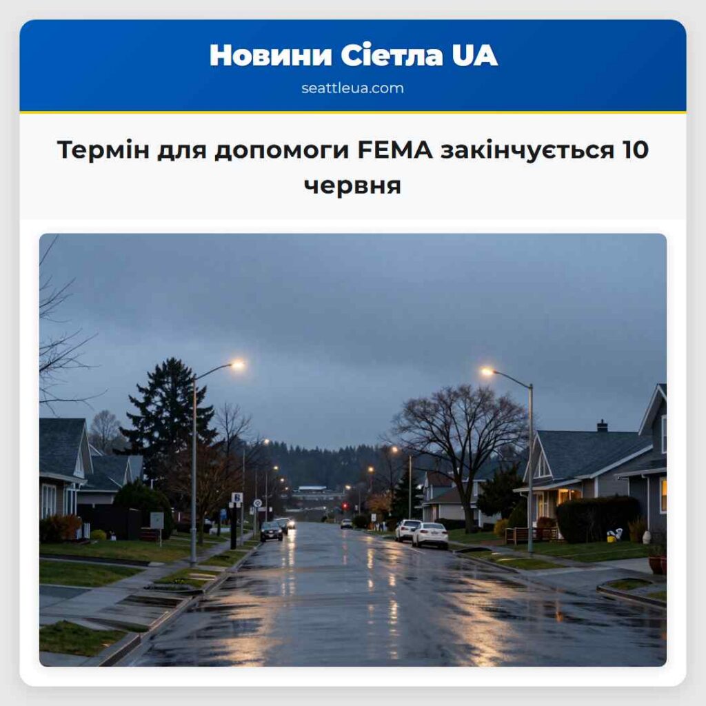 Термін для допомоги FEMA закінчується 10 червня