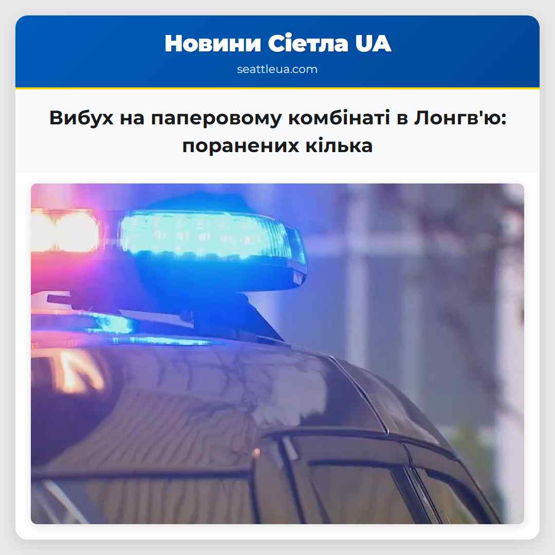 Вибух на паперовому комбінаті в Лонгвю поранених кілька