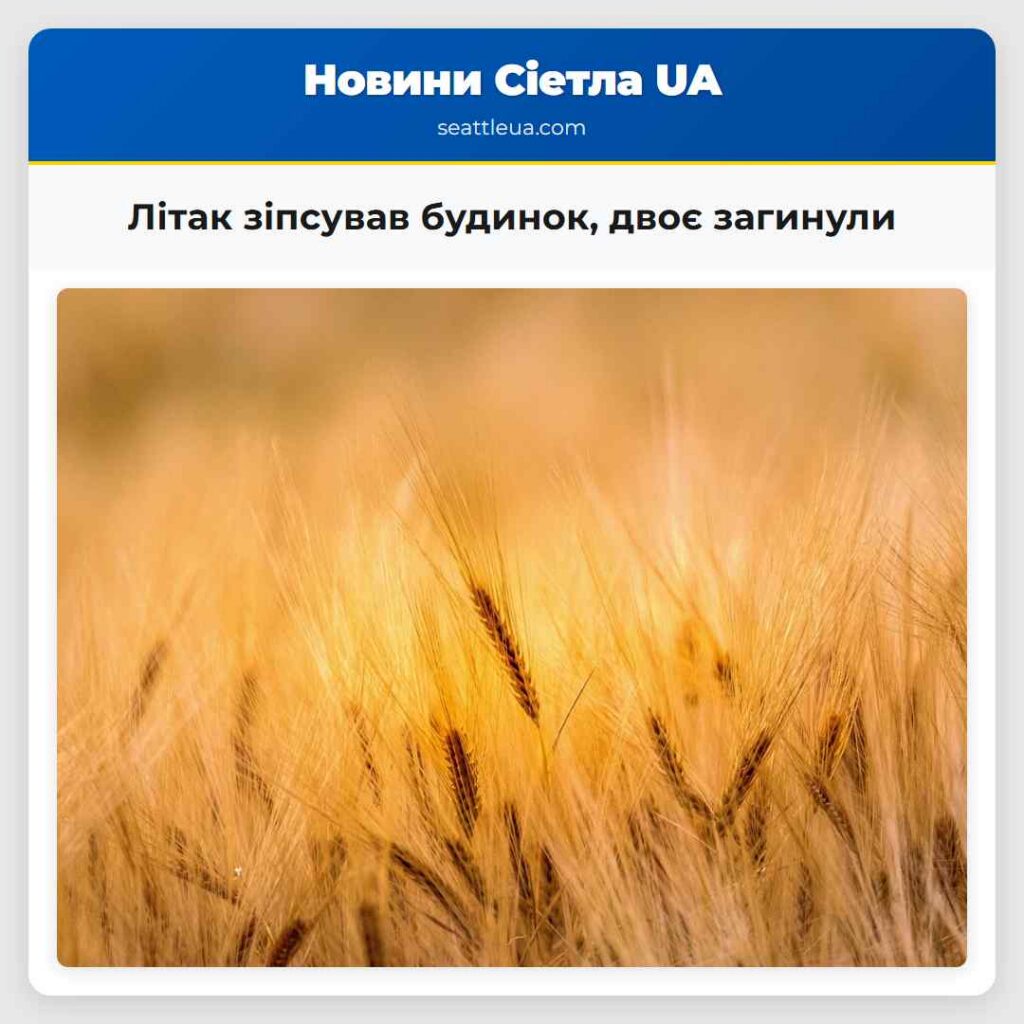 Літак зіпсував будинок, двоє загинули