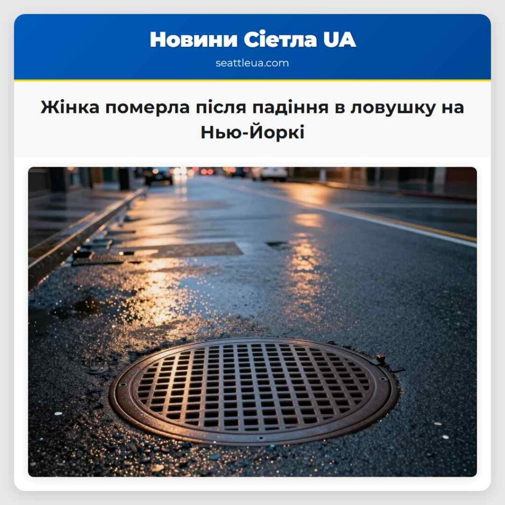 Жінка померла після падіння в ловушку на Нью-Йоркі