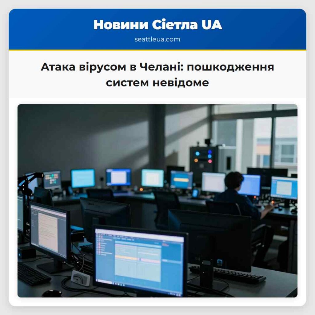 Атака вірусом в Челані: пошкодження систем