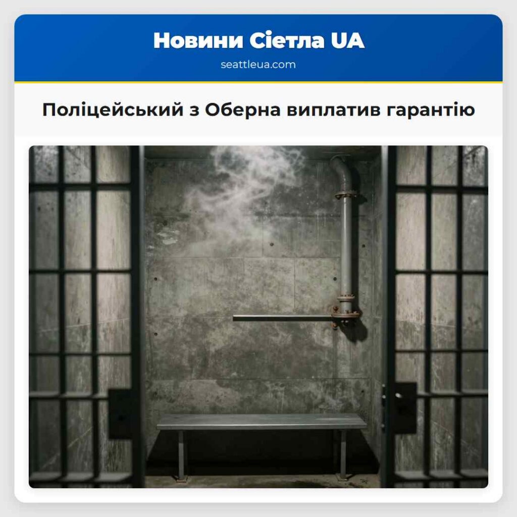 Поліцейський з Оберна виплатив гарантію