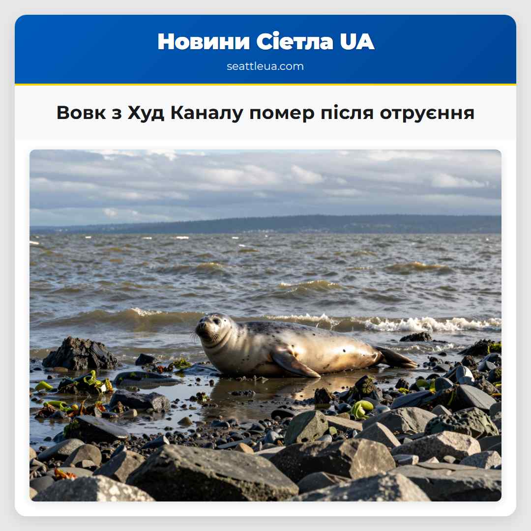 Вовк з Худ Каналу помер після отруєння