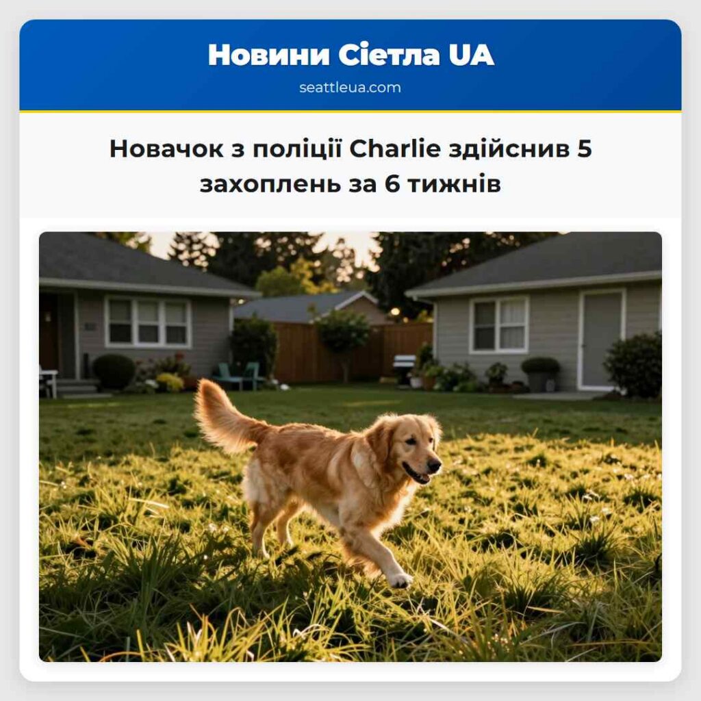 Новачок з поліції Charlie здійснив 5 захоплень за