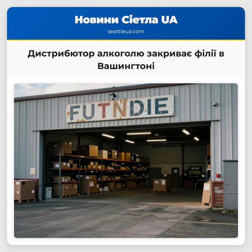 Дистрибютор алкоголю закриває філії в Вашингтоні