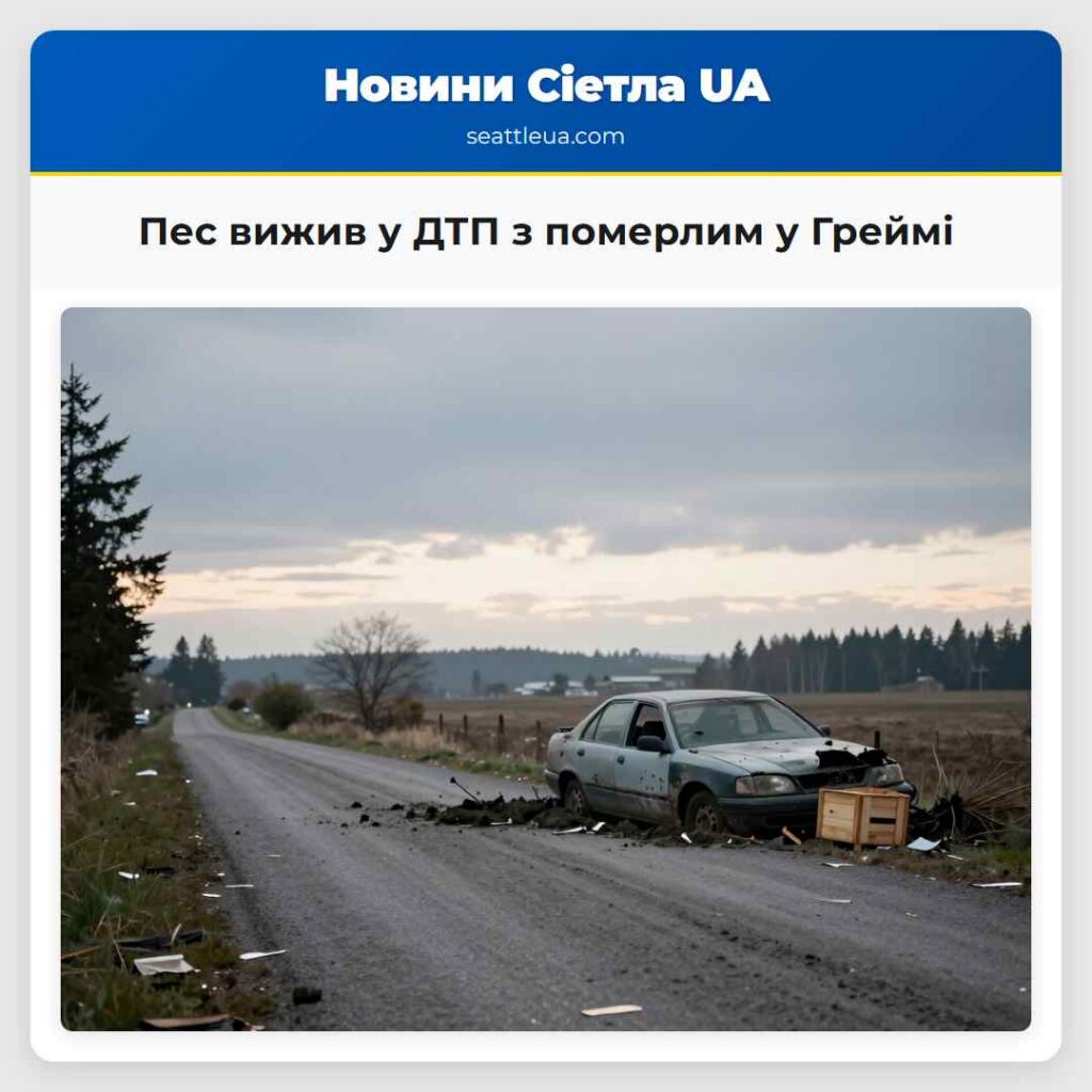 Пес вижив у ДТП з померлим у Греймі