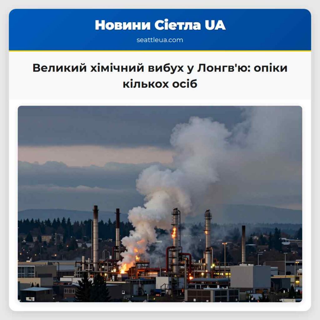 Великий хімічний вибух у Лонгв'ю: опіки кількох