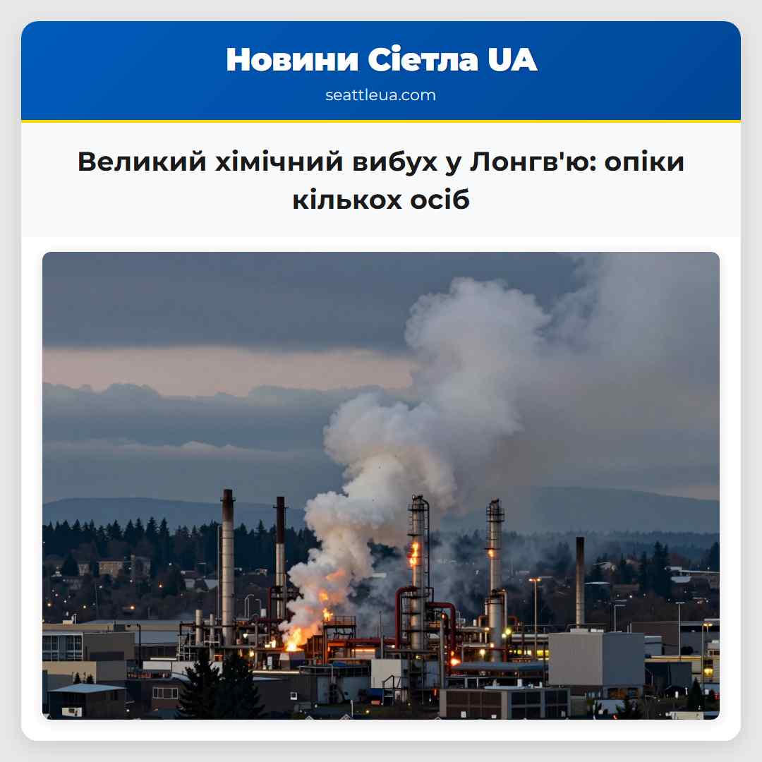 Великий хімічний вибух у Лонгвю опіки кількох осіб