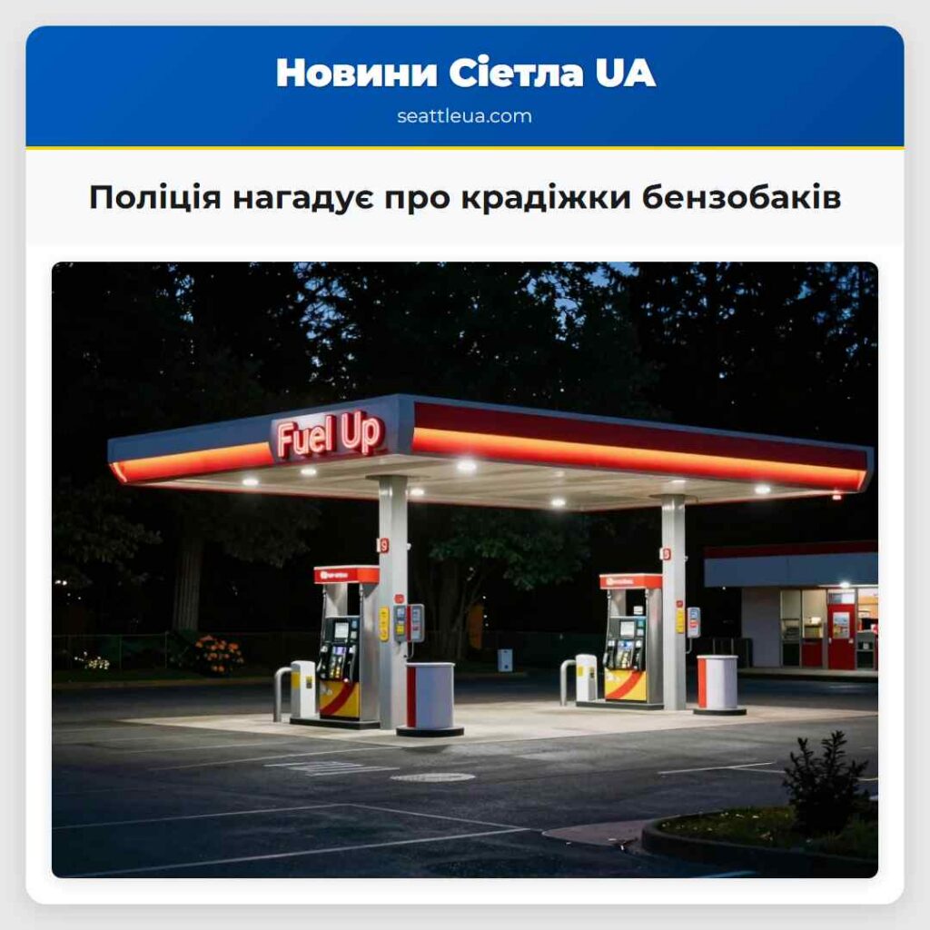 Поліція нагадує про крадіжки бензобаків
