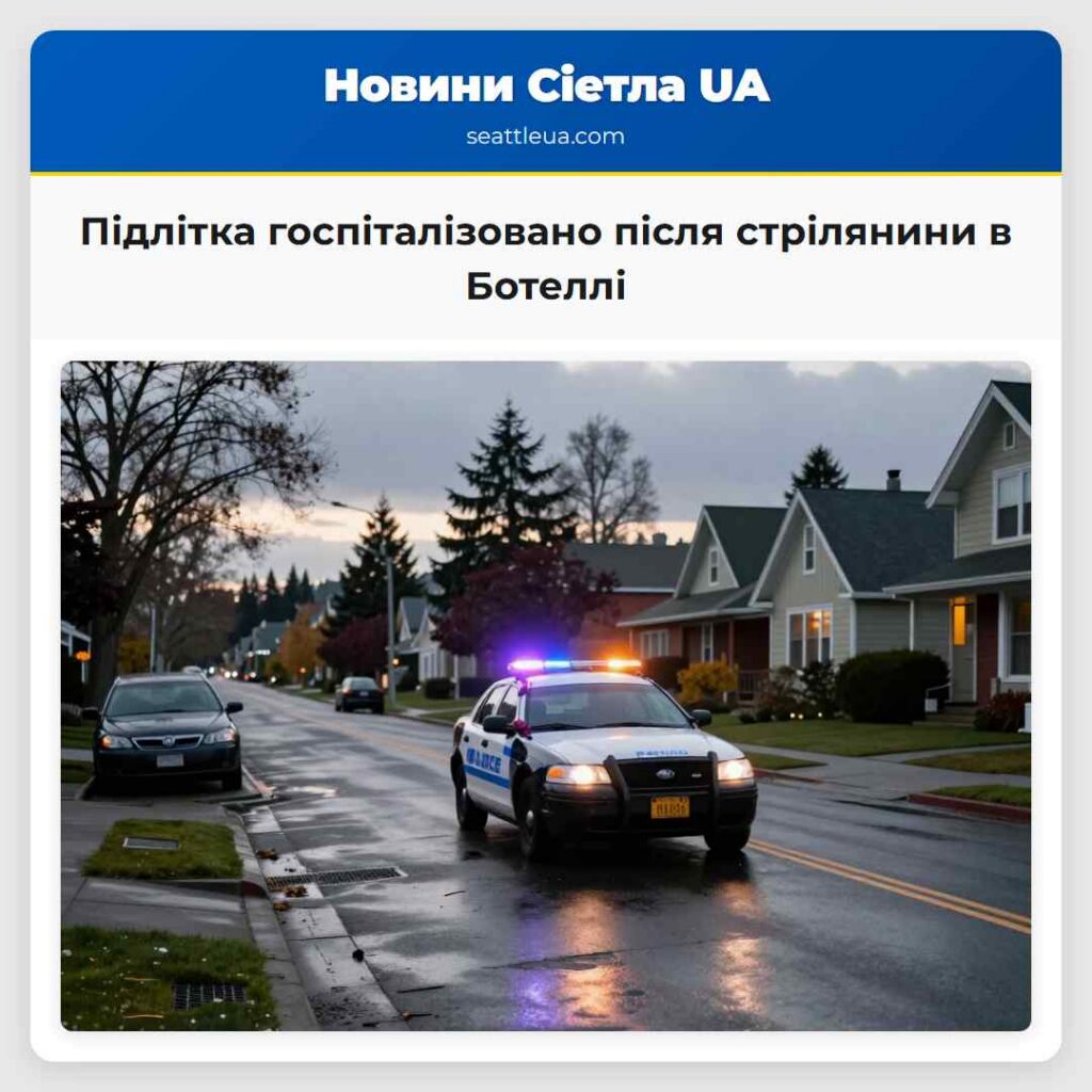 Підлітка госпіталізовано після стрілянини в
