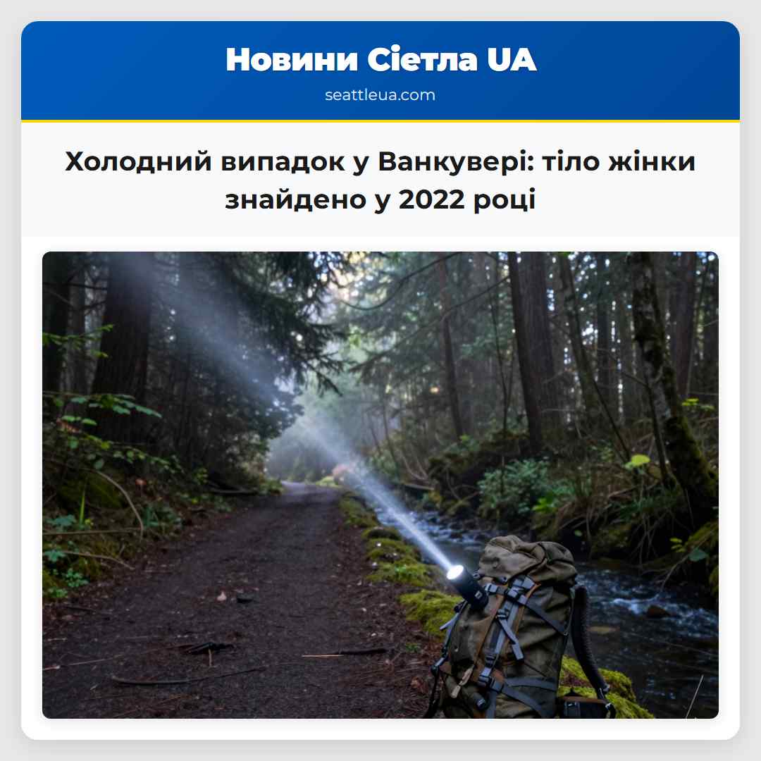 Холодний випадок у Ванкувері тіло жінки знайдено у 2022 році