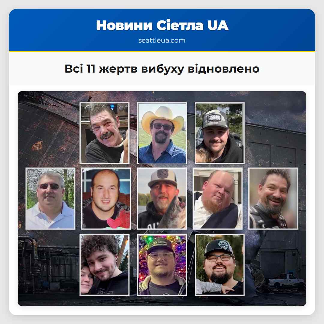 Всі 11 жертв вибуху відновлено