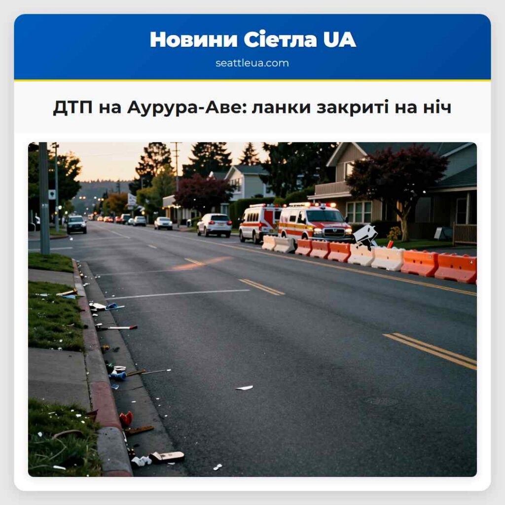 ДТП на Аурура-Аве: ланки закриті на ніч