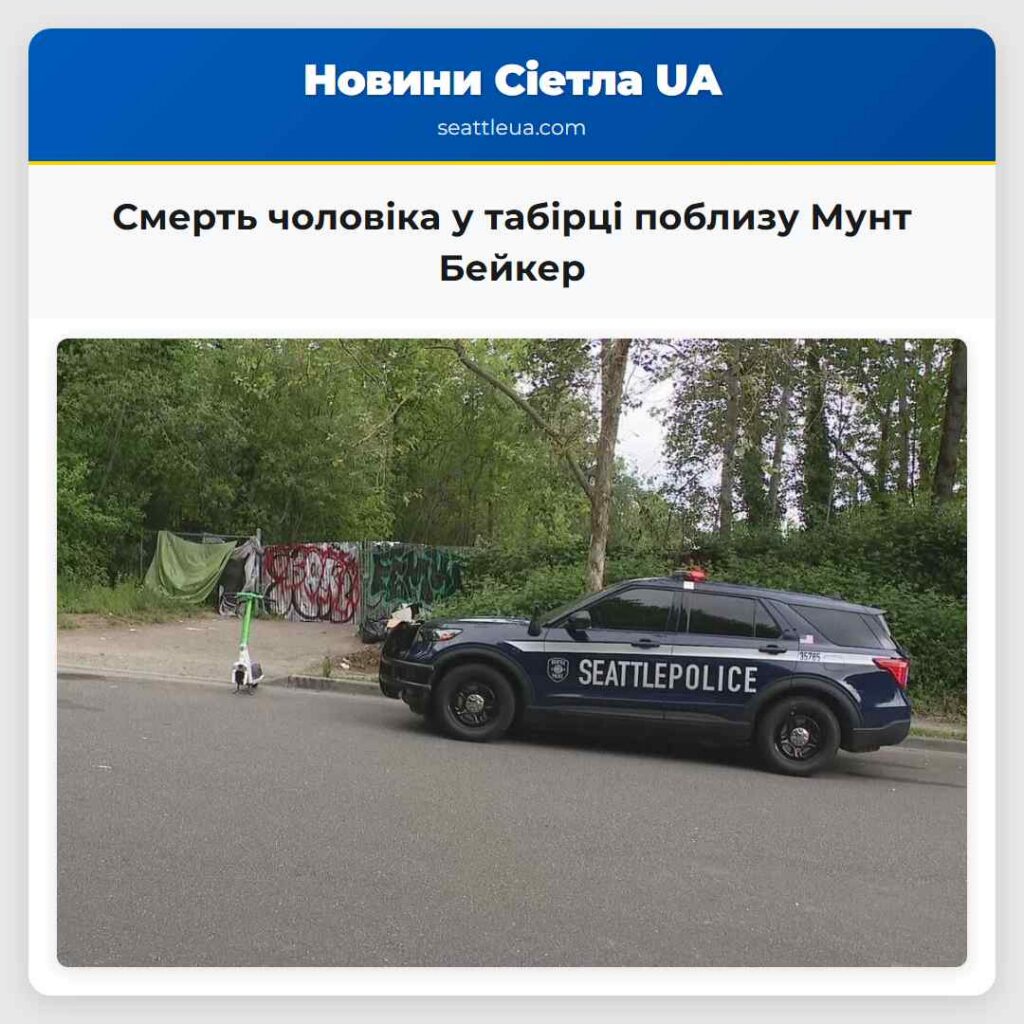 Смерть чоловіка у табірці поблизу Мунт Бейкер