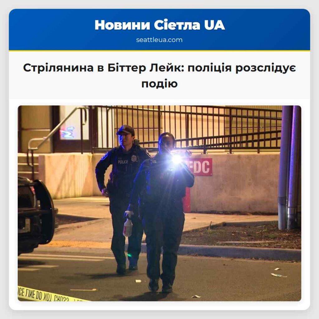 Стрілянина в Біттер Лейк: поліція розслідує подію