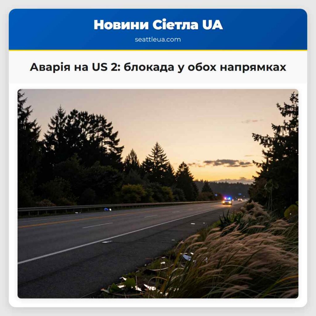 Аварія на US 2: блокада у обох напрямках