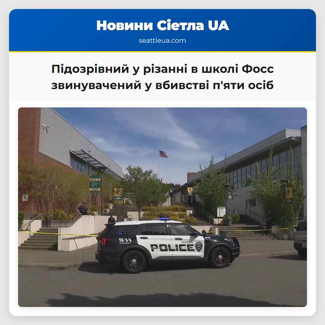 Підозрівний у різанні в школі Фосс звинувачений у