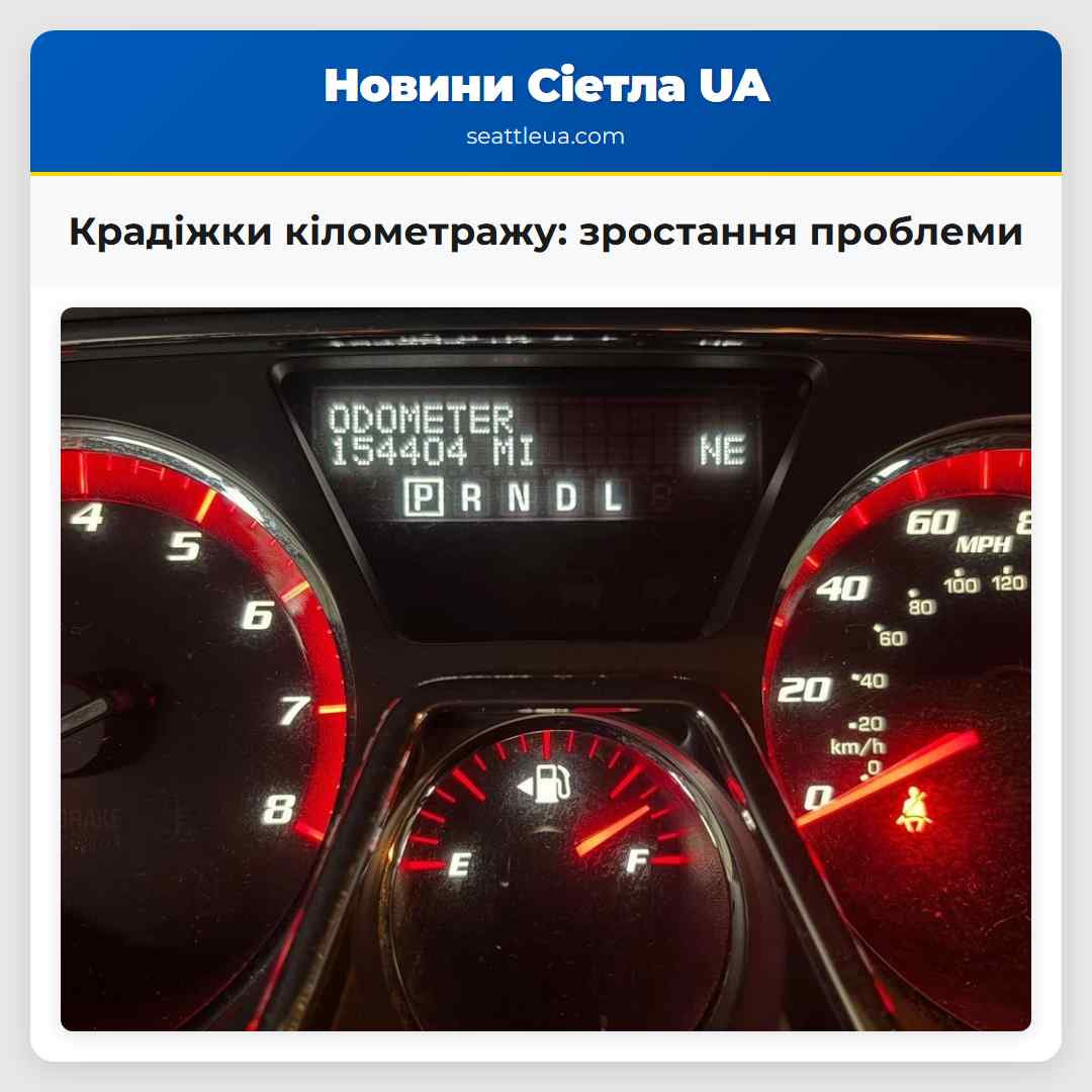 Крадіжки кілометражу зростання проблеми