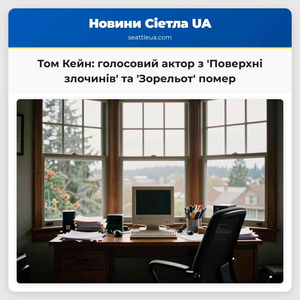 Том Кейн: голосовий актор з 'Поверхні злочинів'