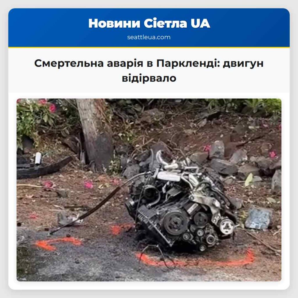 Смертельна аварія в Паркленді: двигун відірвало