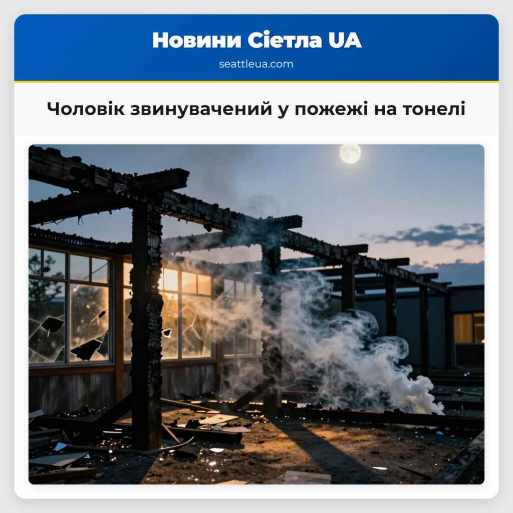 Чоловік звинувачений у пожежі на тонелі