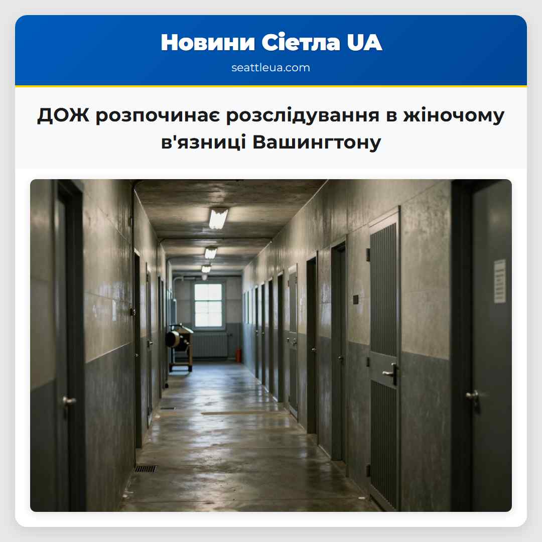 ДОЖ розпочинає розслідування в жіночому вязниці Вашингтону