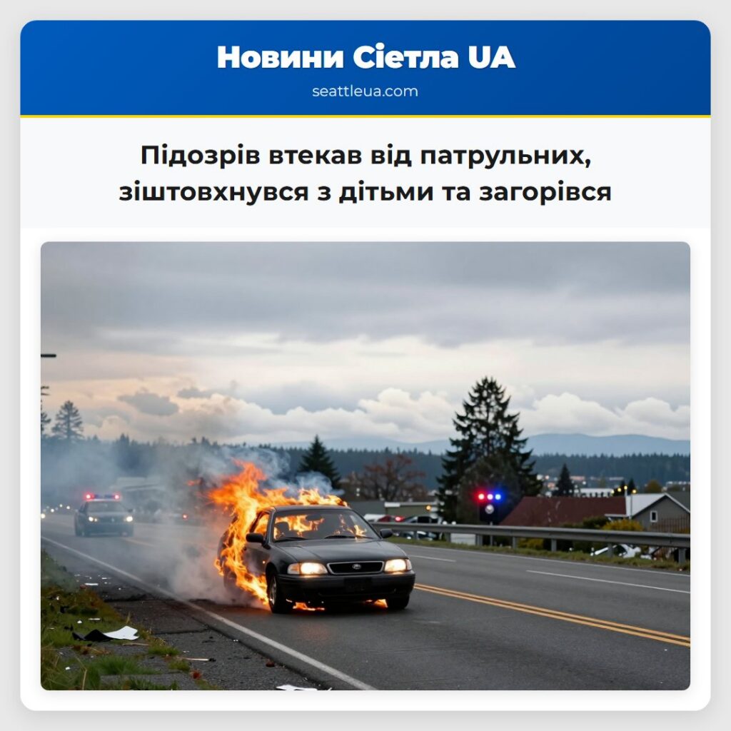 Підозрів втекав від патрульних, зіштовхнувся з