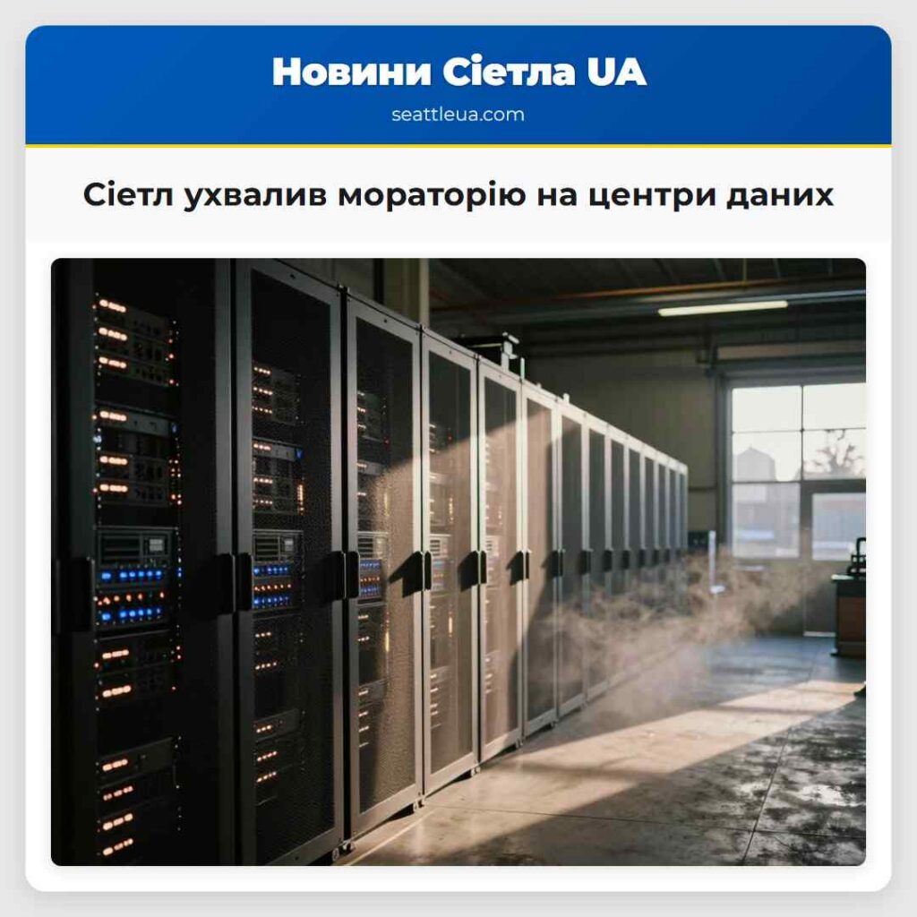 Сіетл ухвалив мораторію на центри даних