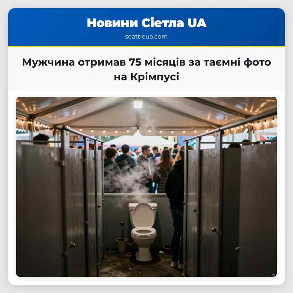 Мужчина отримав 75 місяців за таємні фото на