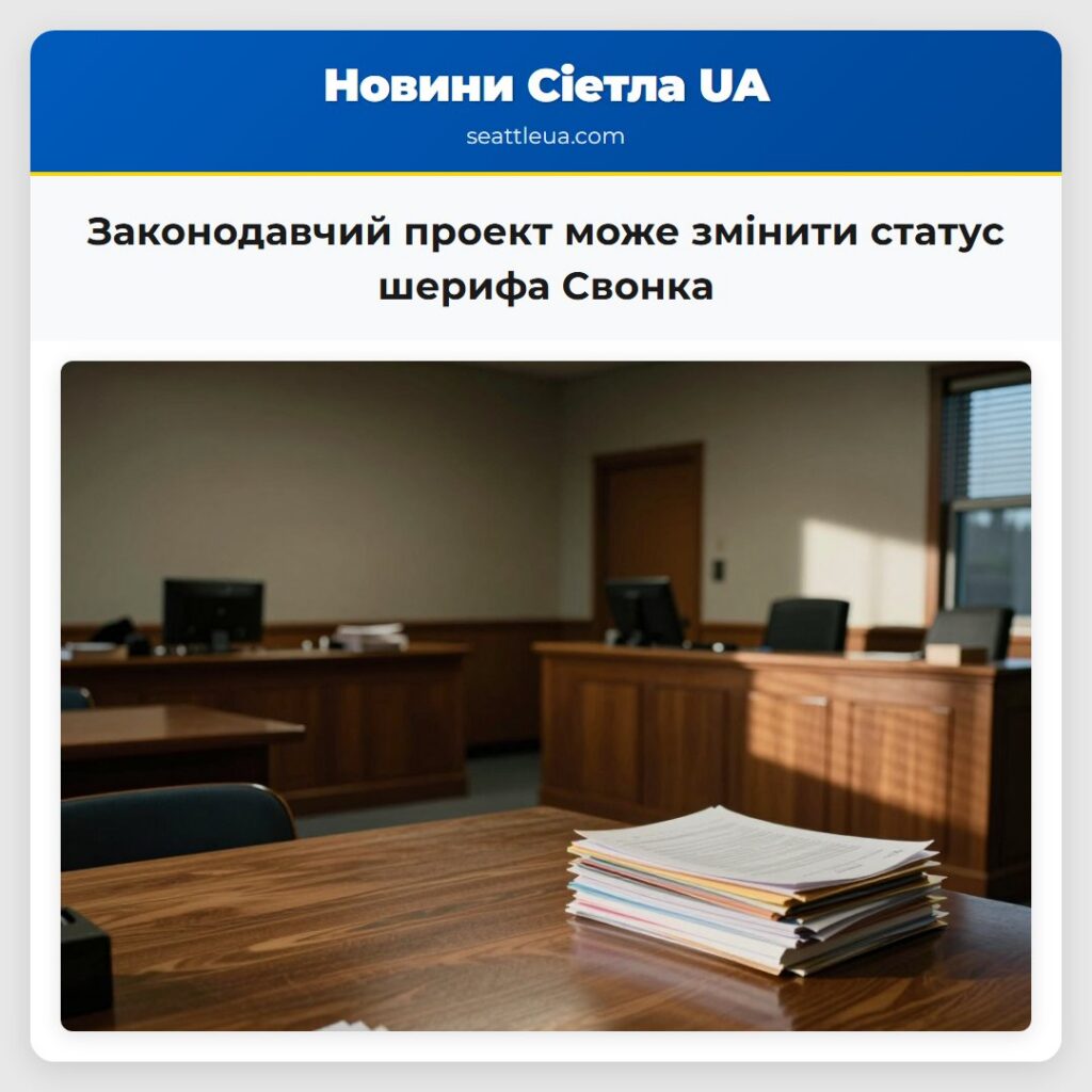 Законодавчий проект може змінити статус шерифа
