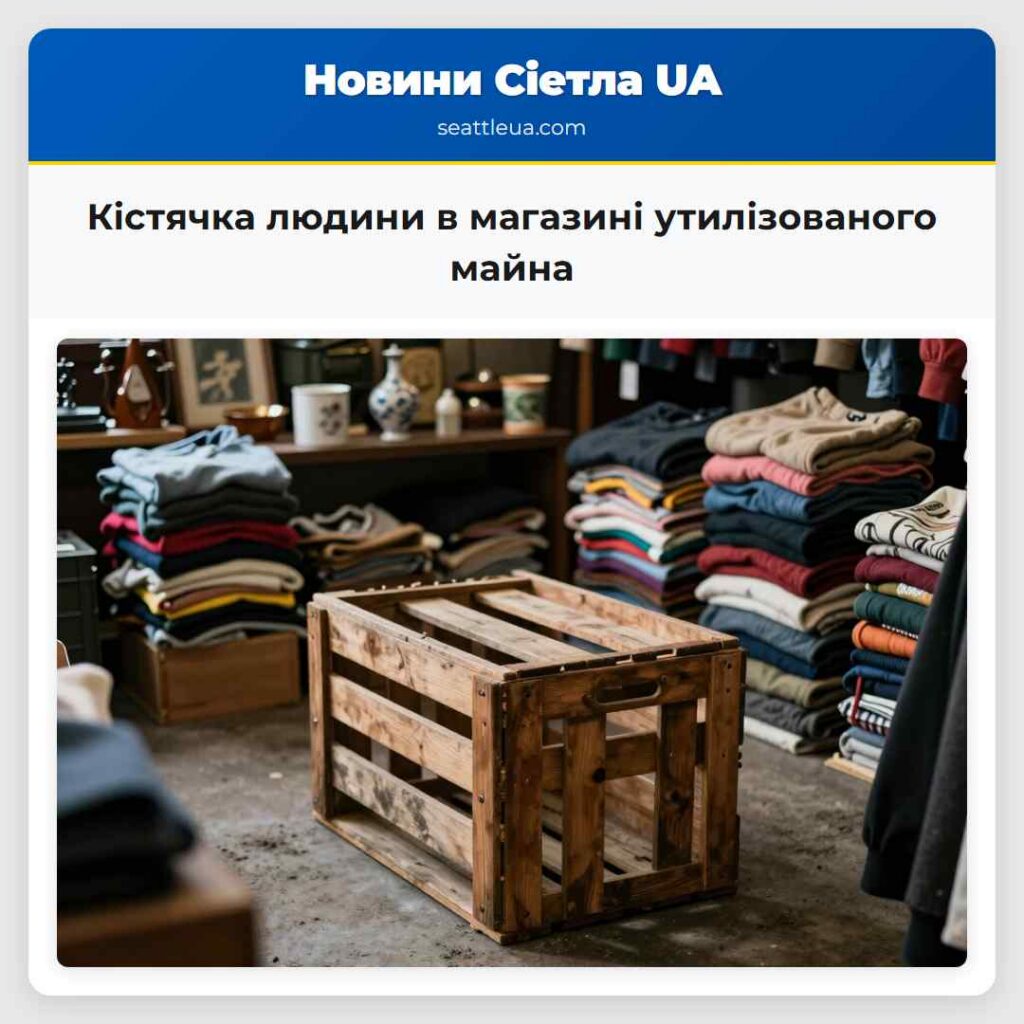Кістячка людини в магазині утилізованого майна