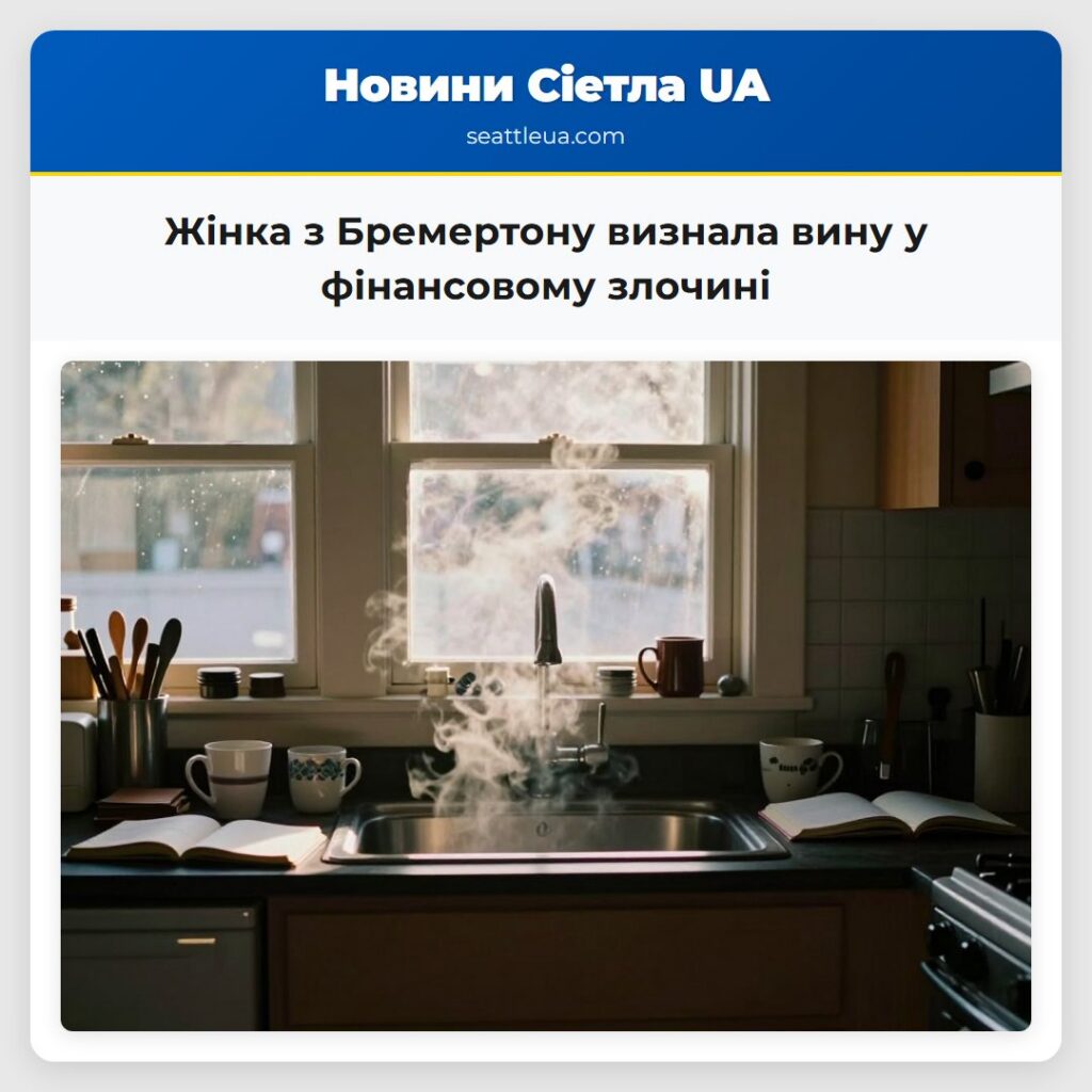 Жінка з Бремертону визнала вину у фінансовому