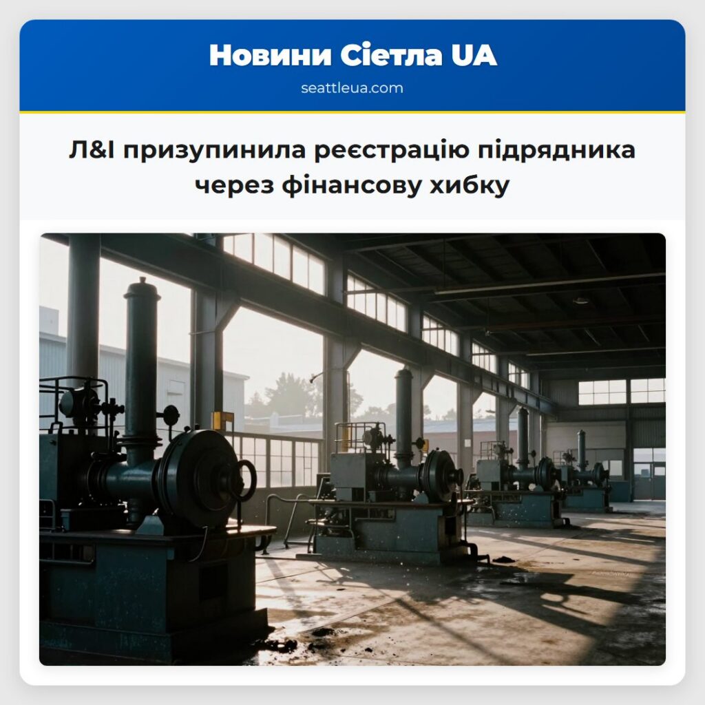 Л&І призупинила реєстрацію підрядника через