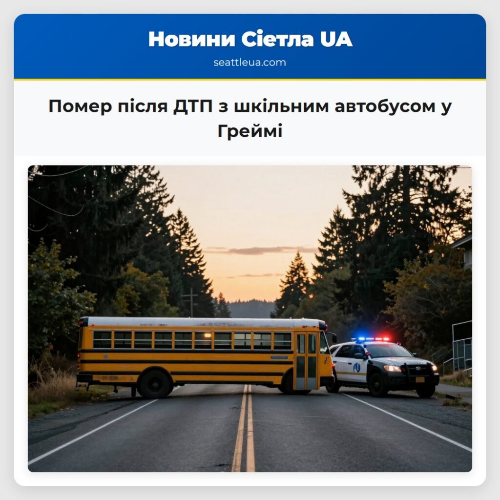 Помер після ДТП з шкільним автобусом у Греймі