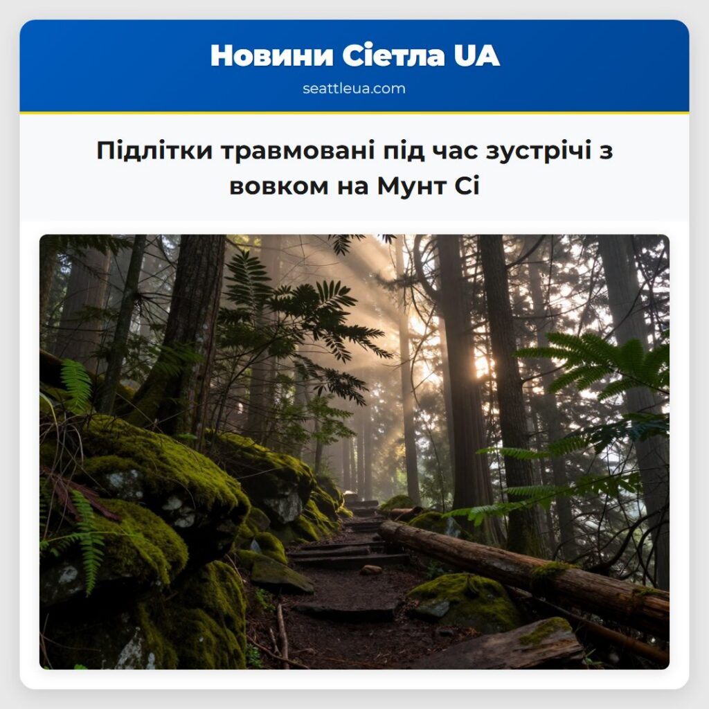 Підлітки травмовані під час зустрічі з вовком на