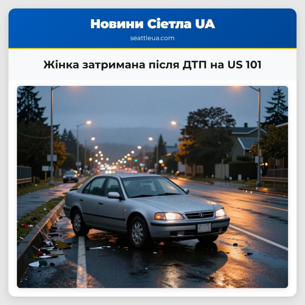 Жінка затримана після ДТП на US 101