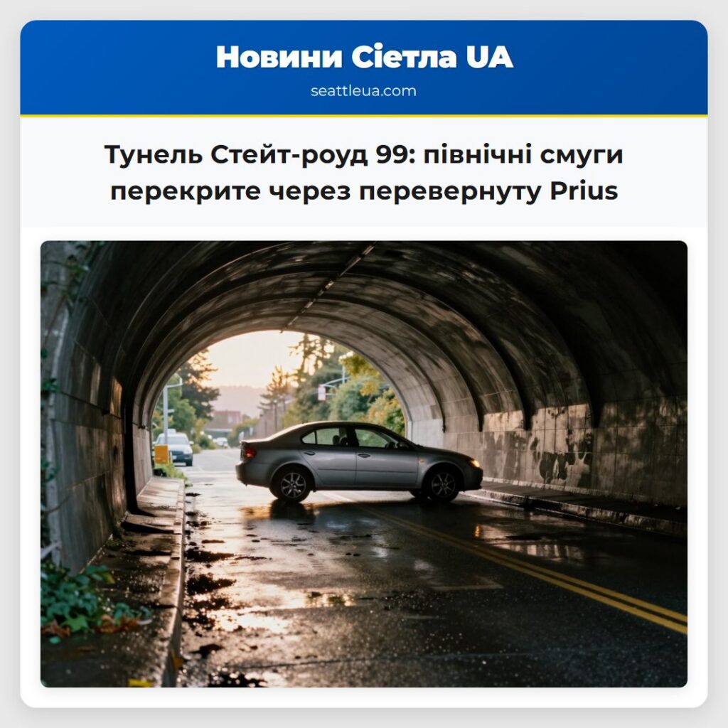 Тунель Стейт-роуд 99: північні смуги перекрите