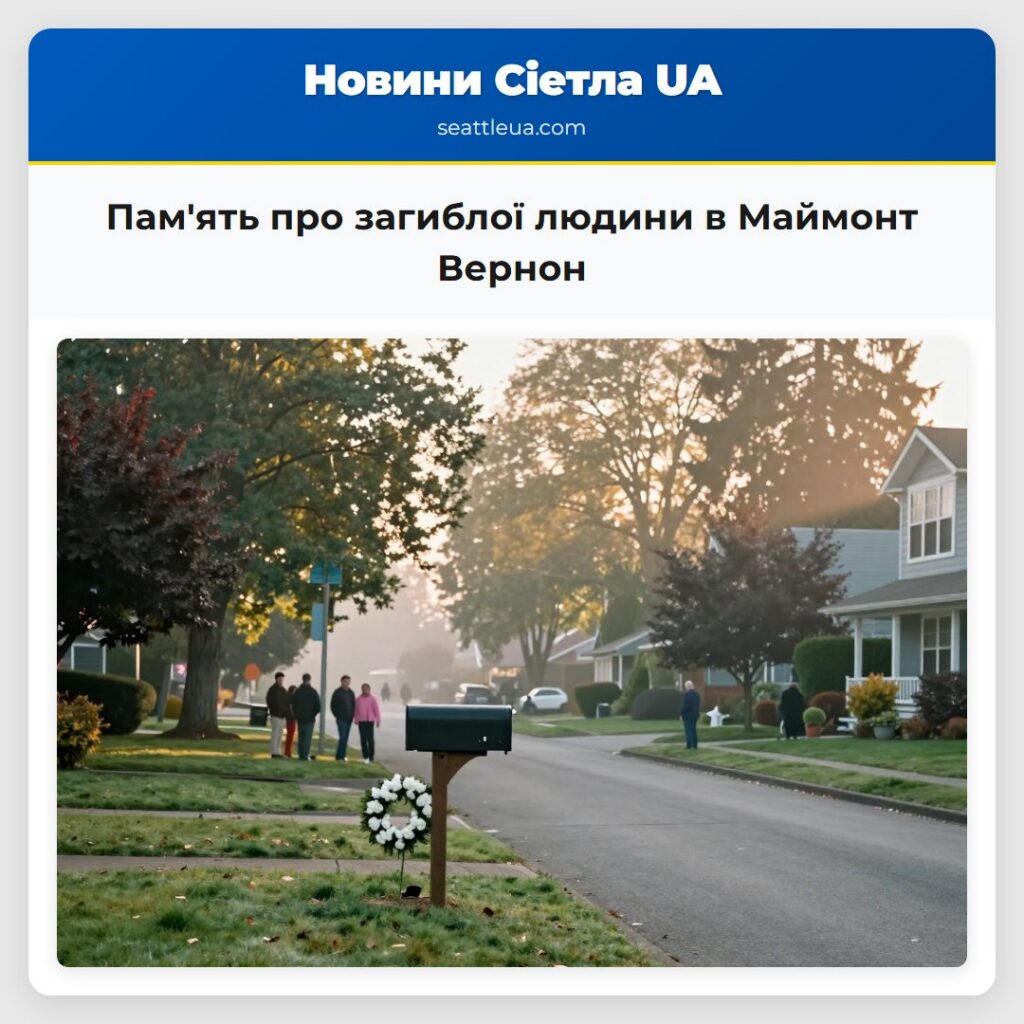 Пам'ять про загиблої людини в Маймонт Вернон