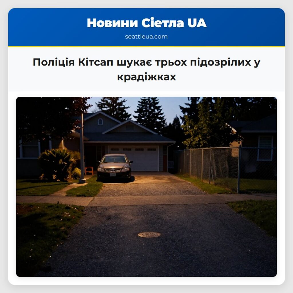 Поліція Кітсап шукає трьох підозрілих у крадіжках