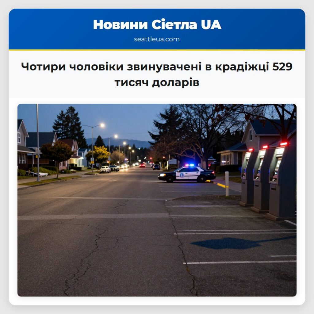 Чотири чоловіки звинувачені в крадіжці 529 тисяч