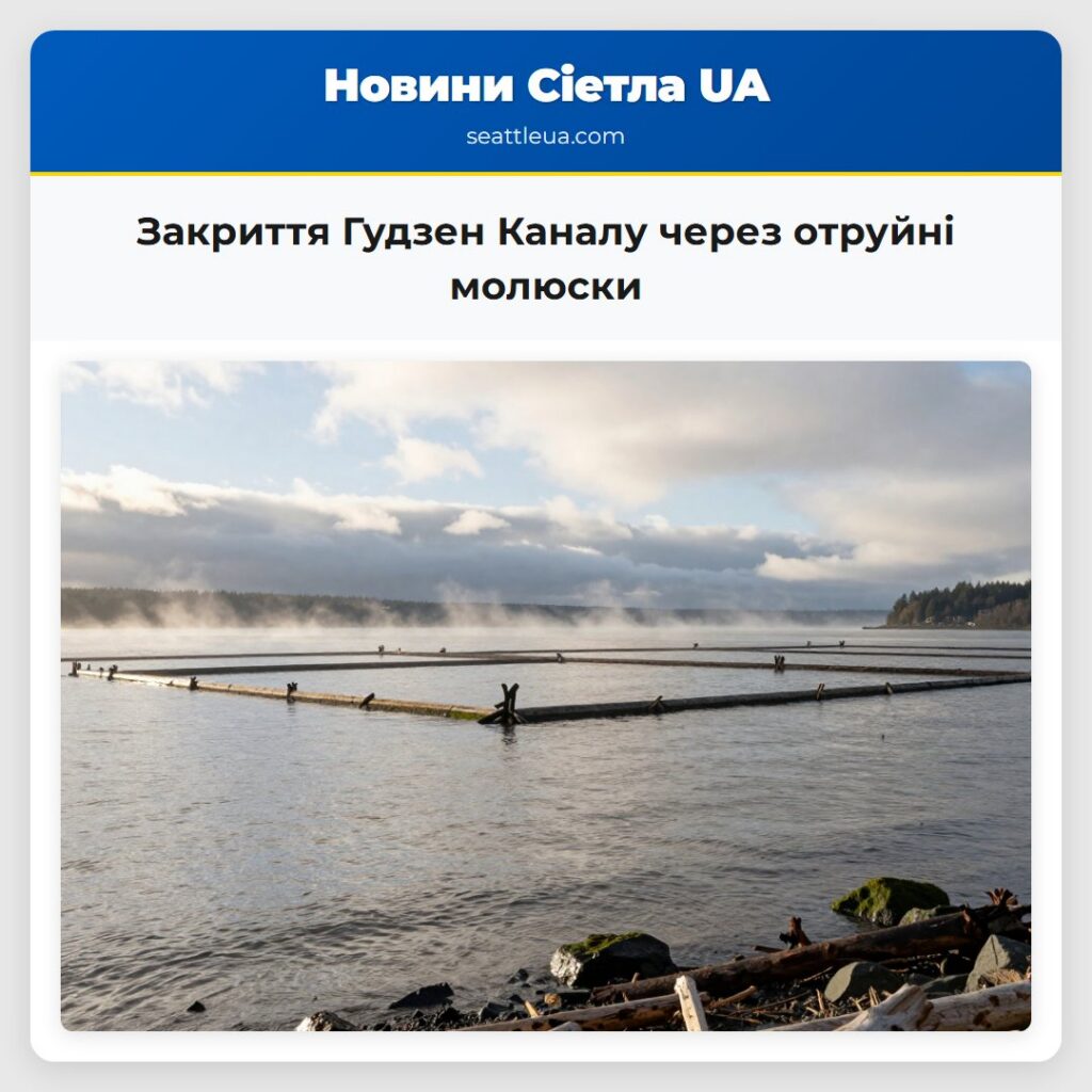 Закриття Гудзен Каналу через отруйні молюски