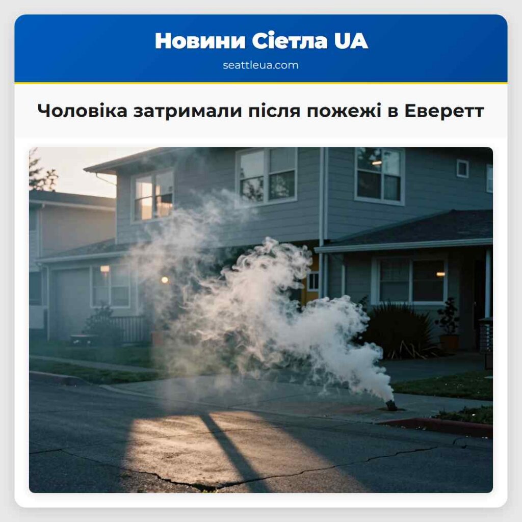 Чоловіка затримали після пожежі в Еверетт