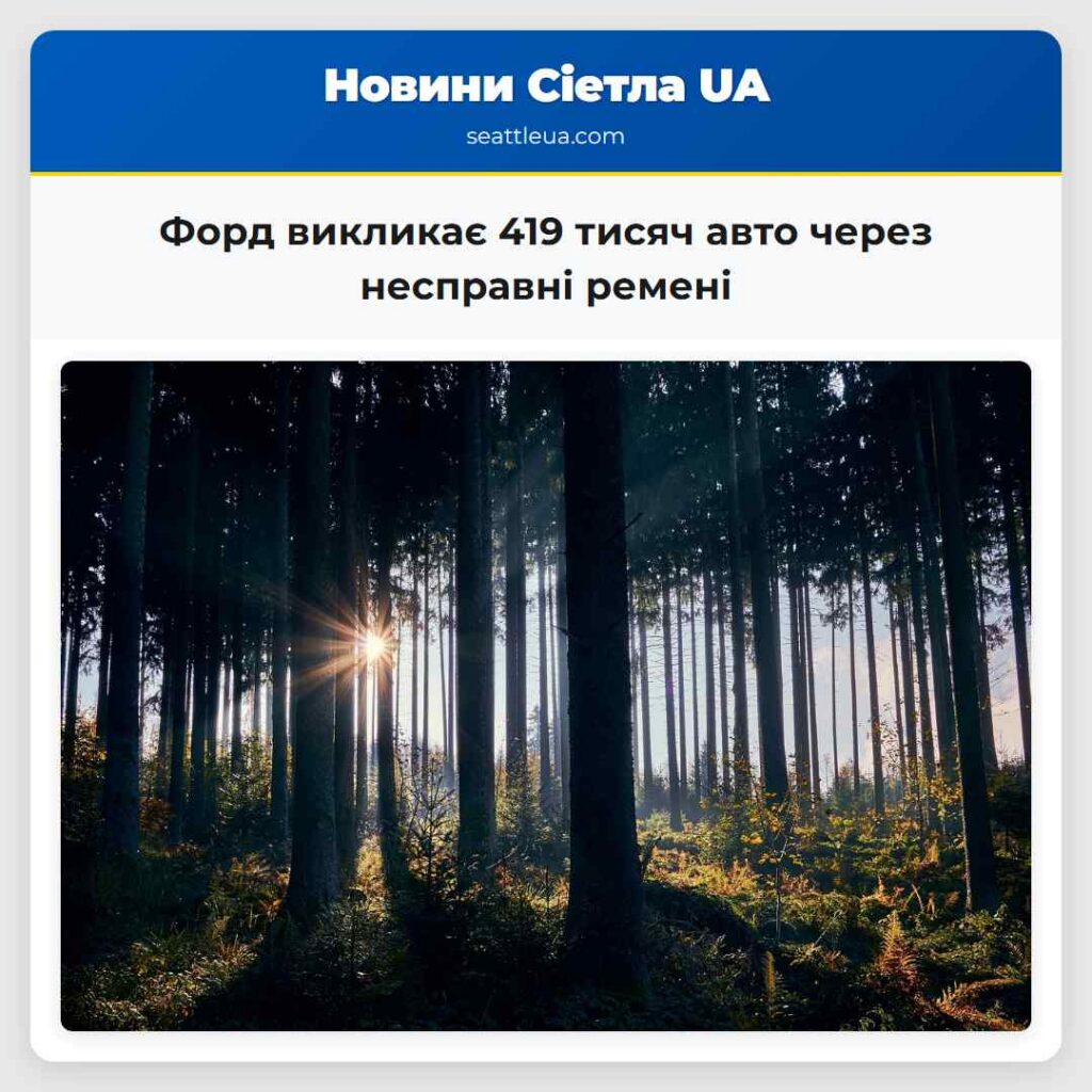 Форд викликає 419 тисяч авто через несправні