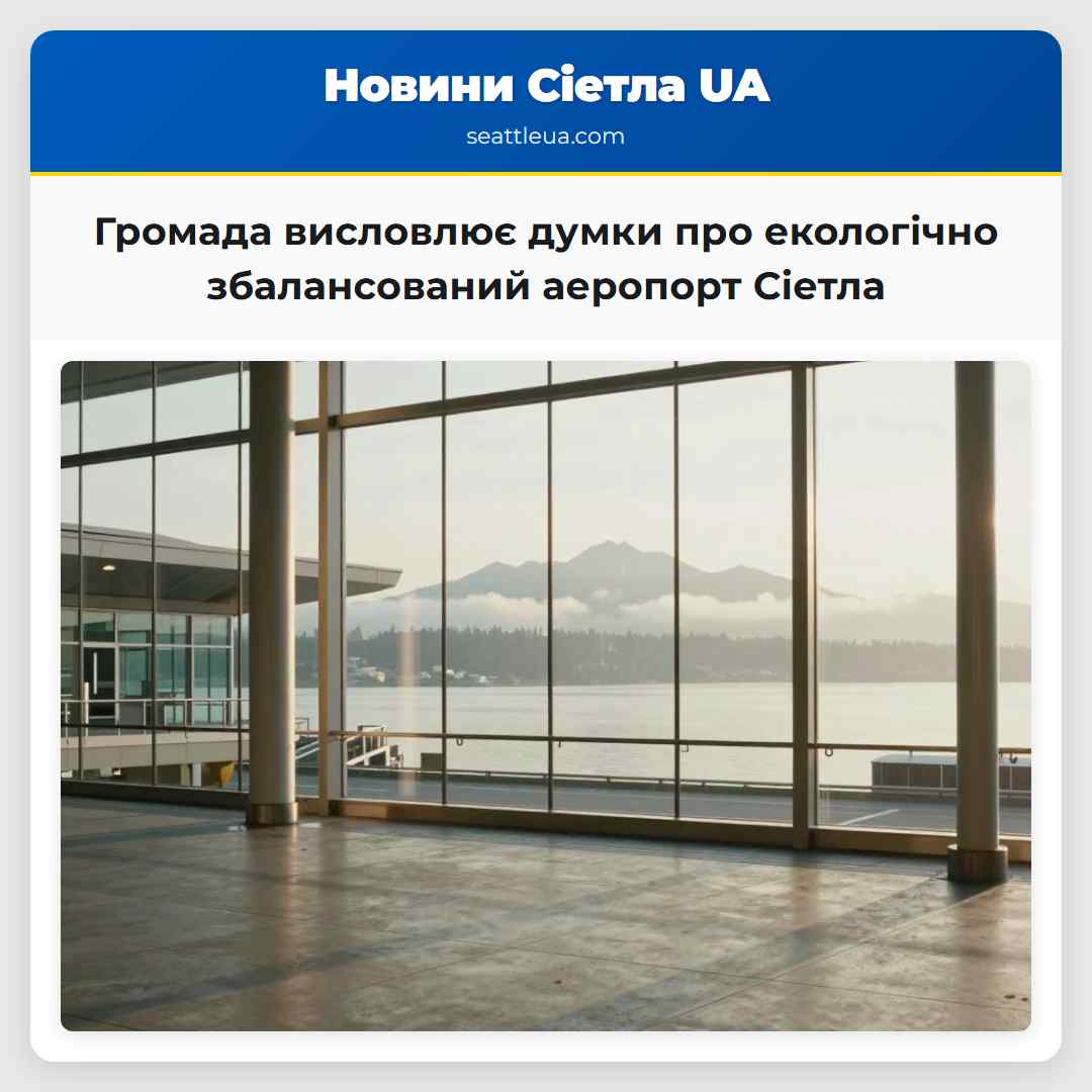 Громада висловлює думки про екологічно збалансований аеропорт Сіетла