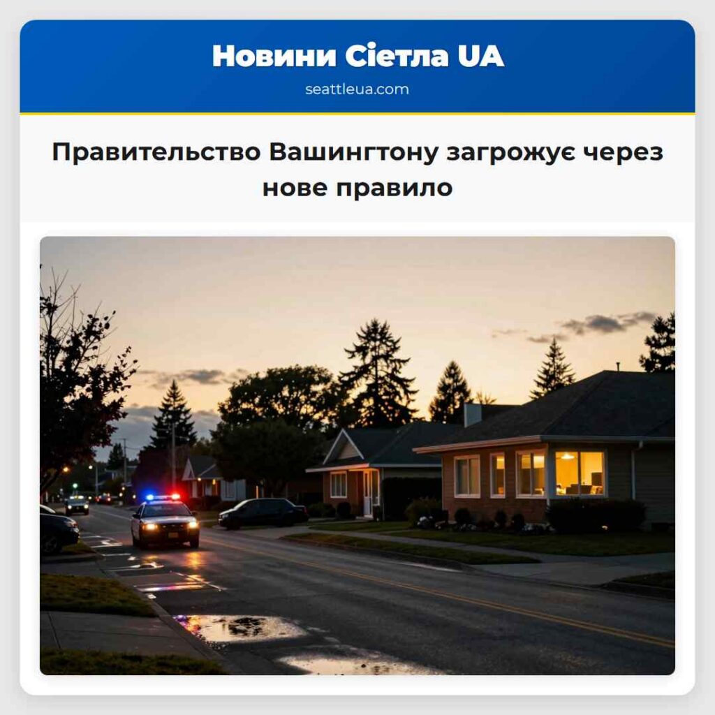 Правительство Вашингтону загрожує через нове
