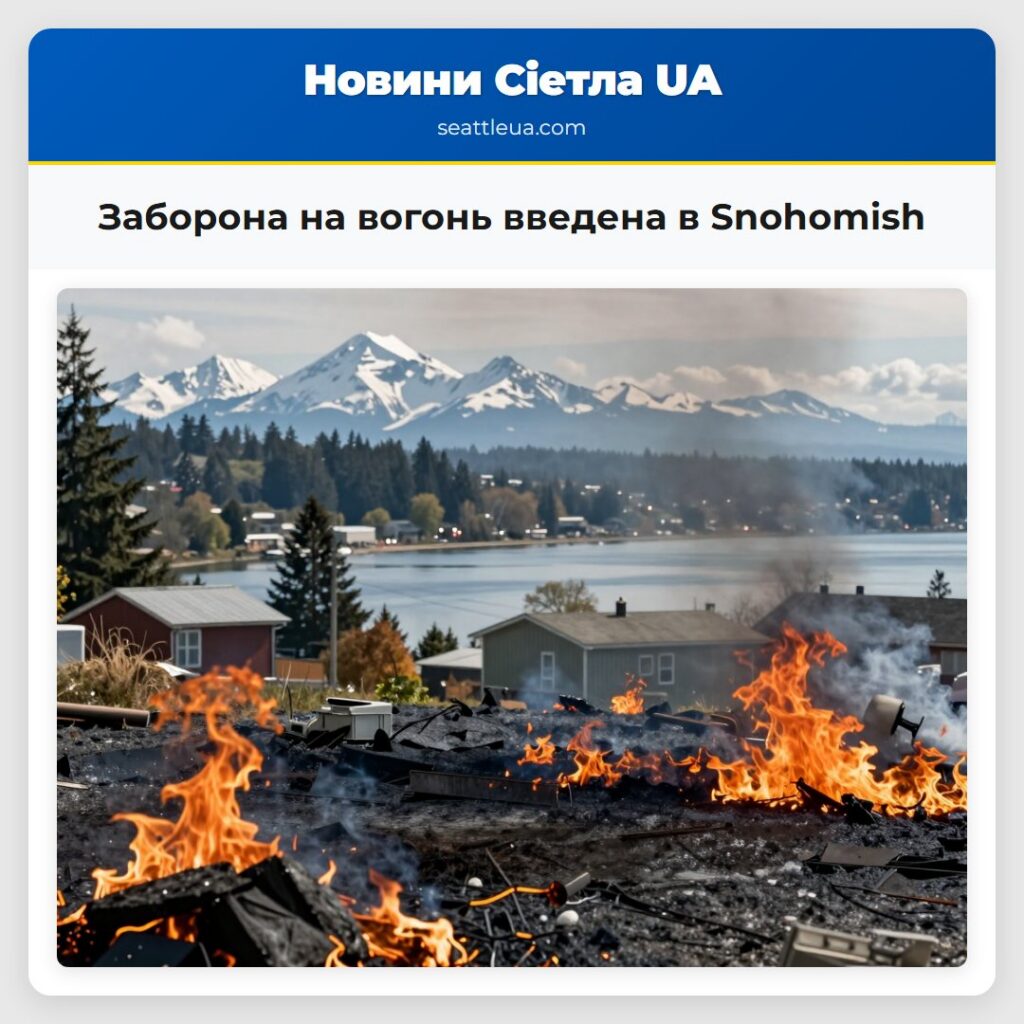 Заборона на вогонь введена в Snohomish