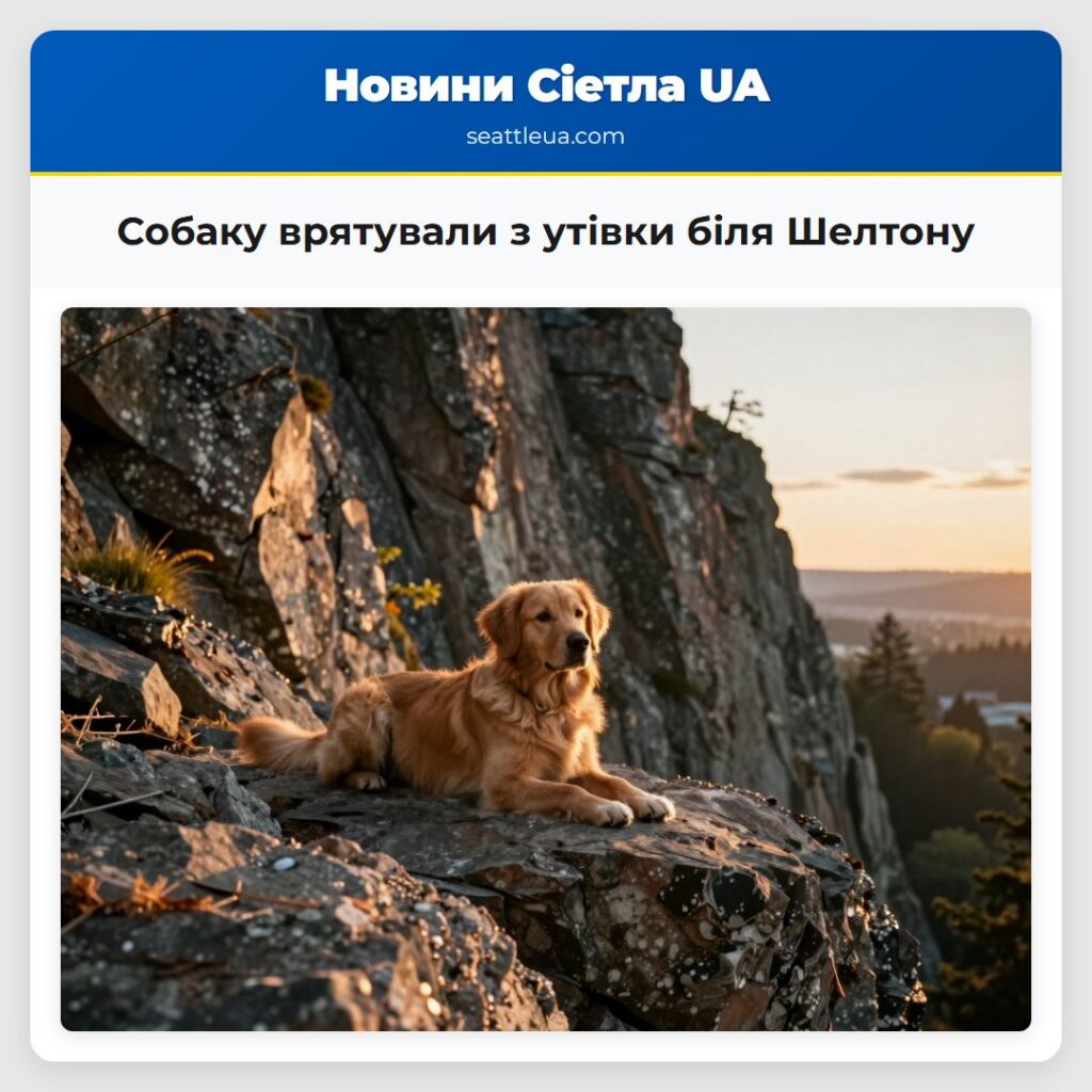 Собаку врятували з утівки біля Шелтону
