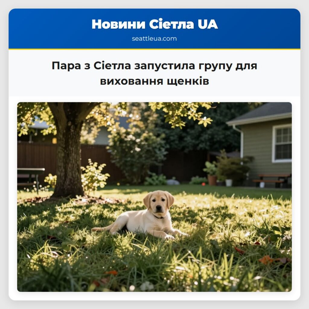 Пара з Сіетла запустила групу для виховання щенків