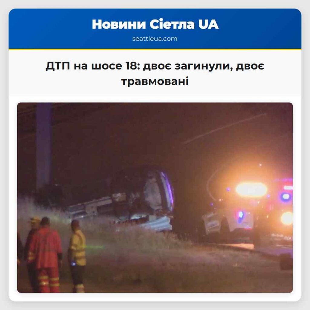 ДТП на шосе 18: двоє загинули, двоє травмовані