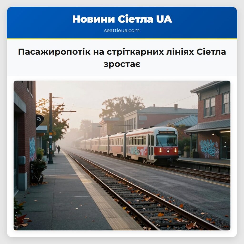 Пасажиропотік на стріткарних лініях Сіетла зростає